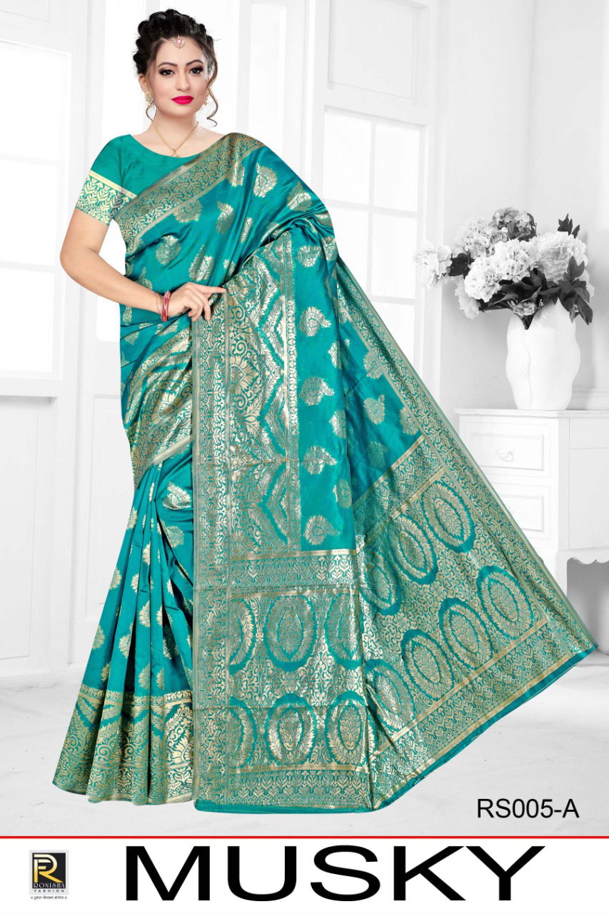 Ronisha Musky Latest Fancy  Casual  Wear Silk Saree Collection 